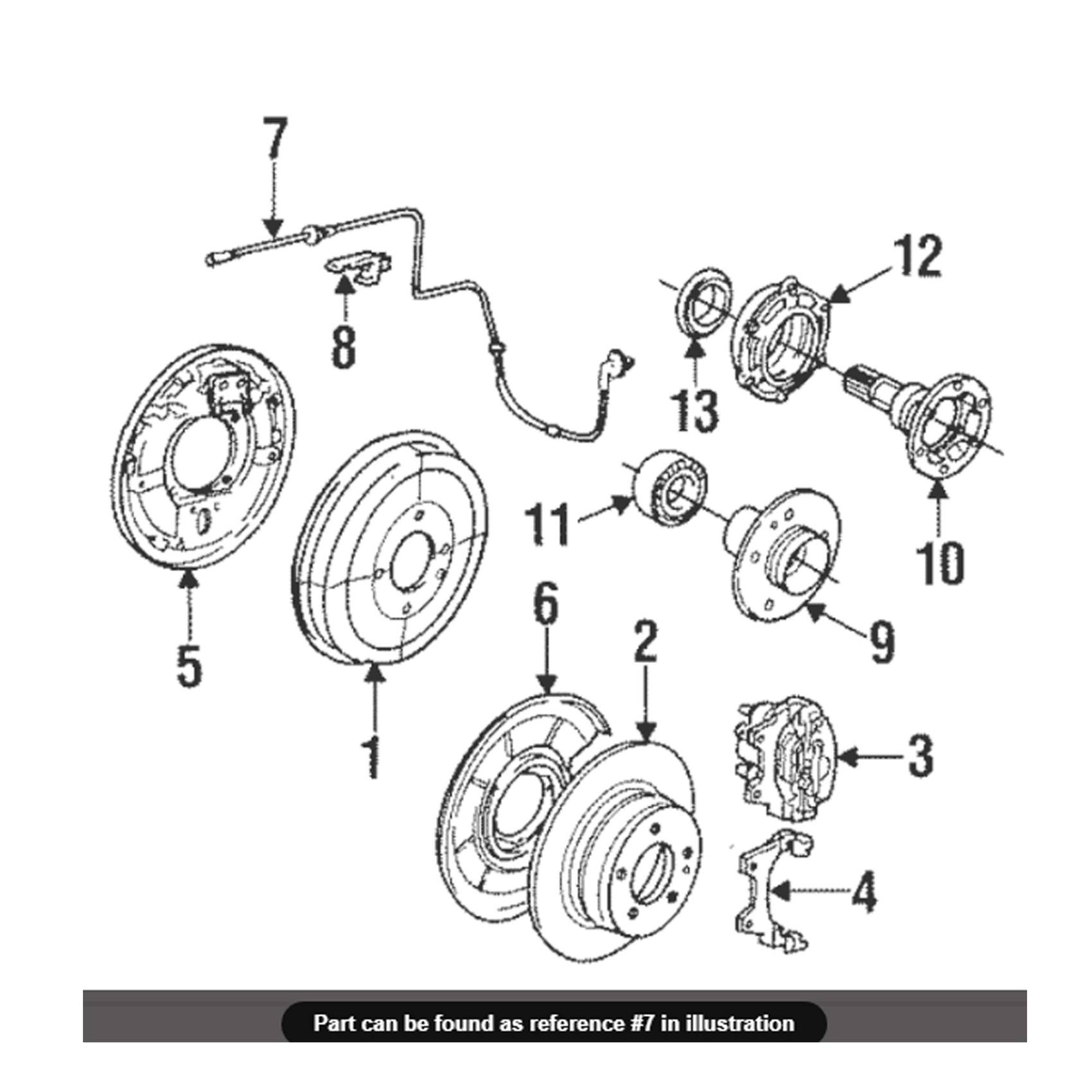 BMW ABS Wheel Speed Sensor - Rear 34521155041